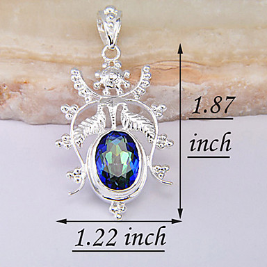 (1 шт) Мода многоцветный Gem подвеска