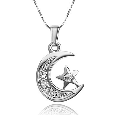 Platinum покрытием Австрия Crystal on Star ожерелье