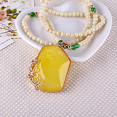 Multi-Slice Большой Будда Gemstone ожерелье из бисера (мелкие цветы)