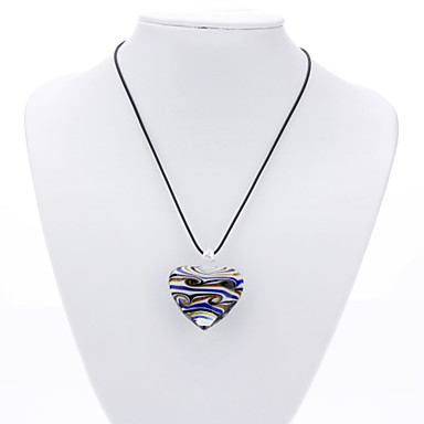 Heart Shape темы цветные ожерелья Glaze