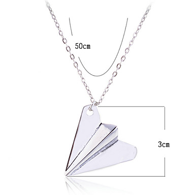 Серебряный позолоченный сплав Paper Plane ожерелье
