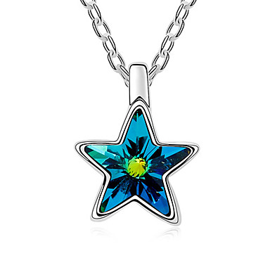 Европа Стиль австрийской Crystal Star ожерелье