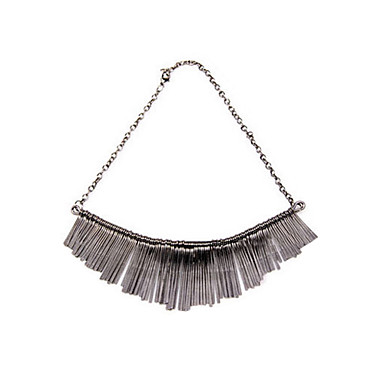 Европейские и американские моды Канси в том же пункте короткий отрезок металла кисточкой ожерелье N419