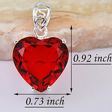 (1 шт) Мода Роуз Gem подвеска