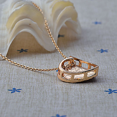 С бриллиантами Heart-Shaped Ожерелье