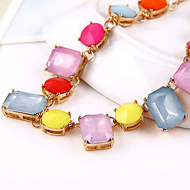 Чешский Five Diand ожерелье цвета конфеты цветные Ожерелье Gemstone