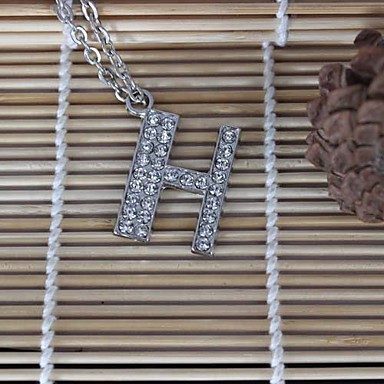 Сплав \"H\" Циркон ожерелье