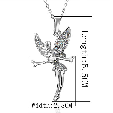 Чешская Diand, стразами Кристалл Rhinestone Белое золото Колье Lkn18Krgpn010 Зеленый Медь 18KRGP