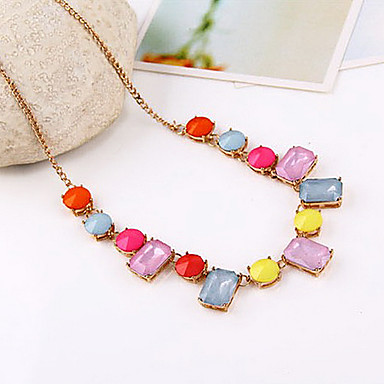 Чешский Five Diand ожерелье цвета конфеты цветные Ожерелье Gemstone
