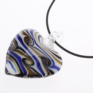 Heart Shape темы цветные ожерелья Glaze