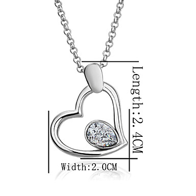 Swarovski Crystal-Swarovski Elements Белое золото Колье Lkn18Krgpn070 оловянного сплава 18KRGP