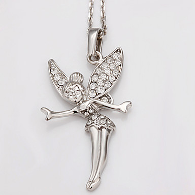 Чешская Diand, стразами Кристалл Rhinestone Белое золото Колье Lkn18Krgpn010 Зеленый Медь 18KRGP