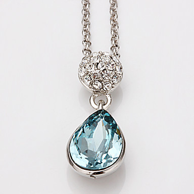 Swarovski Crystal-Swarovski Elements Белое золото Колье Lkn18Krgpn032 Зеленый Медь 18KRGP