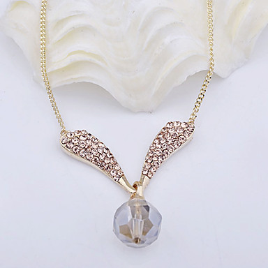 Golden Plated бисер сплав Украшения Ожерелье