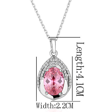 Swarovski Crystal-Swarovski Elements Белое золото Колье Lkn18Krgpn162 оловянного сплава 18KRGP