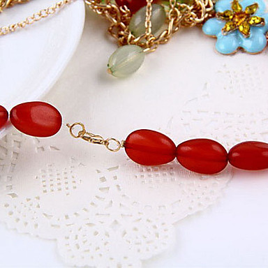 Рубин Кристалл Ожерелье Gemstone