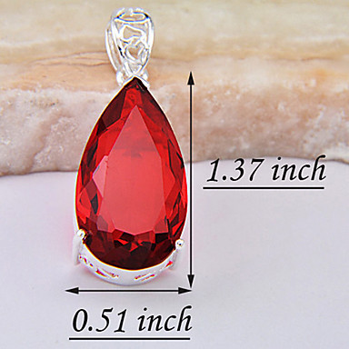 (1 шт) Мода Роуз Gem подвеска