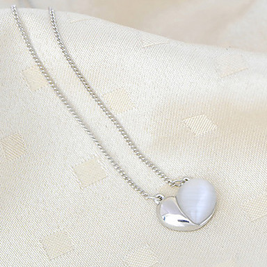 Opal сердца ожерелье (разных цветов)