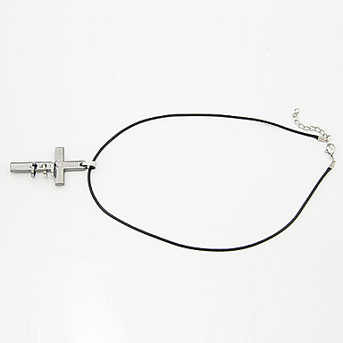 посеребренный крест ожерелье