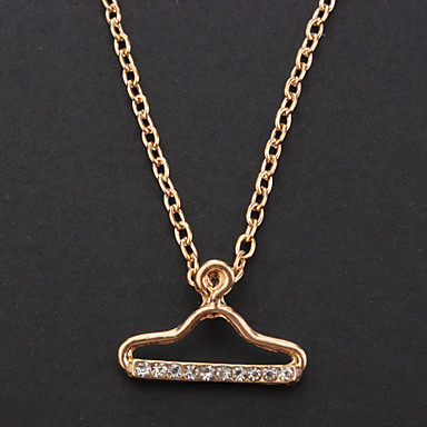 1шт Мода (вешалка подвеска) Золотой кулон ожерелье сплава