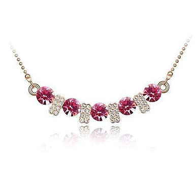 Любовь Кристалл Rhinestone колье колье (разных цветов)