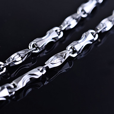 Lureme Мужская Простой Сплав Choke Ожерелье