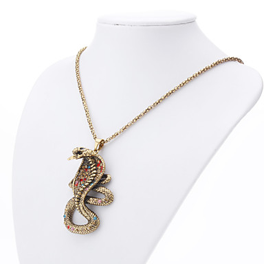 Cobra Алмазная Инкрустированный ожерелье