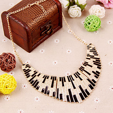 Европейские и американские именитый роскоши сплава ожерелье зебры поддельные воротник темперамент (случайный цвет)