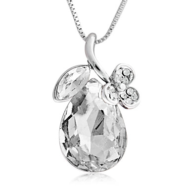 Crystal Листья падения ожерелье (разных цветов)