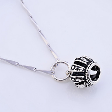 Lureme 925 Таиланд Серебряная корона ожерелье