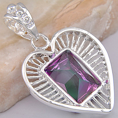 (1 шт) Мода многоцветный Gem подвеска