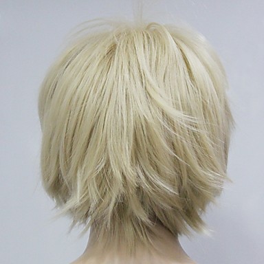 Монолитным свет Золотой блондинку прямо волна партия парик волос