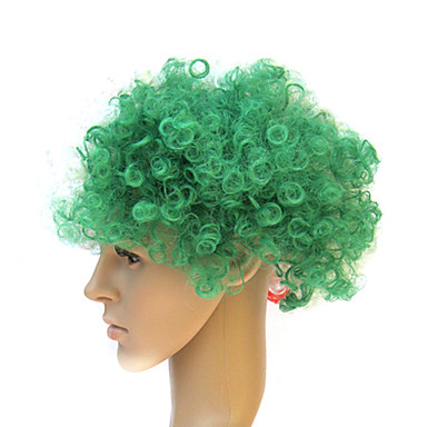 Монолитным 100% Kanekalon футбольных фанатов парик партия