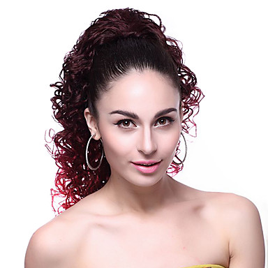 100% Kanekalon Синтетические Лонг Shading завитые Ponytail