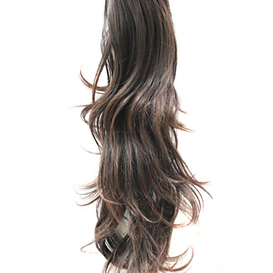 23-дюймовые синтетические Browns популярные расширения Ponytail волна Волосы