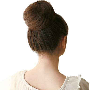 Резиновая лента Связанные человеческих волос русый Наращивание волос Прямые