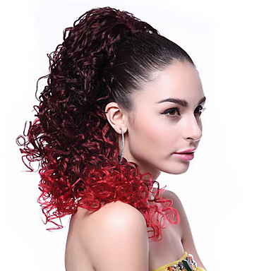 100% Kanekalon Синтетические Лонг Shading завитые Ponytail