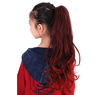 27.5Inch 100% Kanekalon Snythetic волос шт хвост для детей