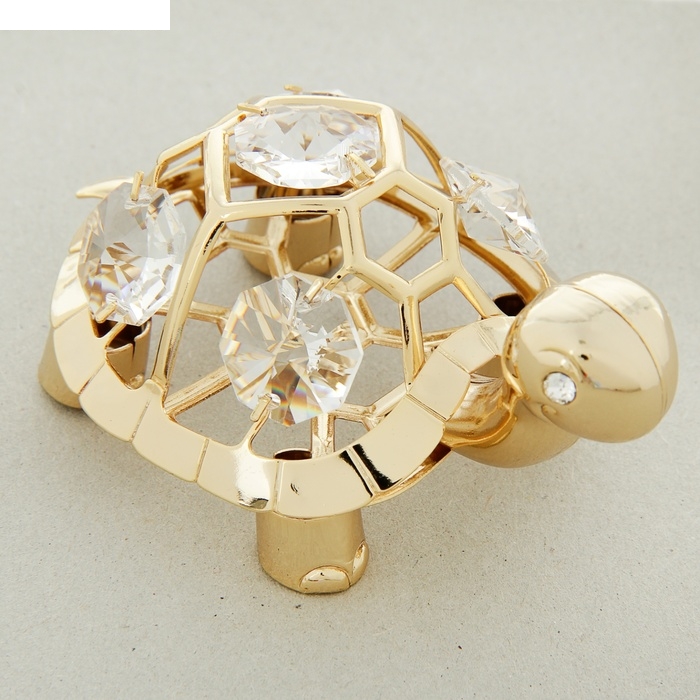 Сувенир Черепаха с хрусталиками сваровски