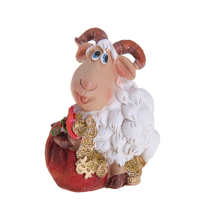 Сувенир Барашек золотыми монетками