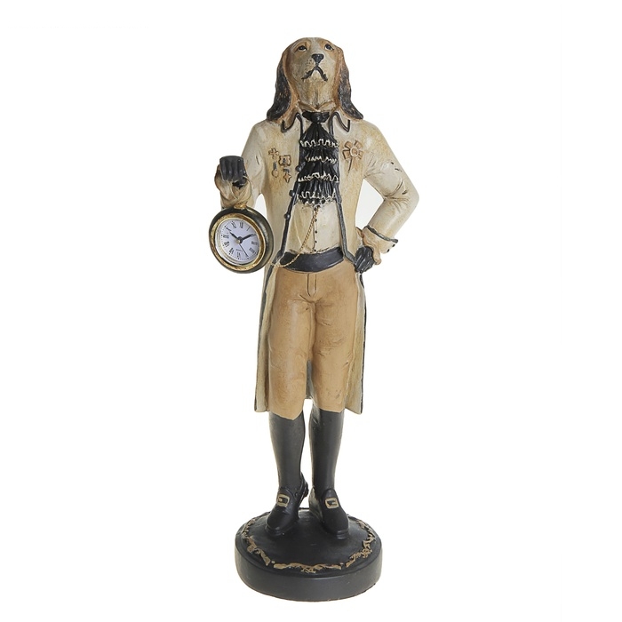 Сувенир Пес-барон с часами