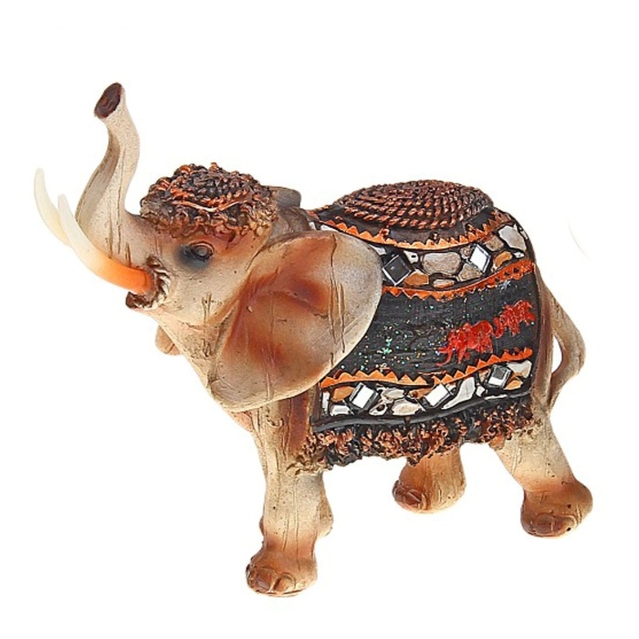 Сувенир Слон с попоной индийские мотивы, МИКС