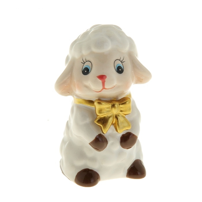 Сувенир Барашек с бантом, МИКС