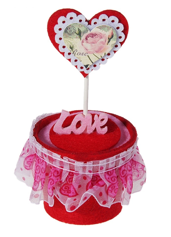 Шкатулка Сердечко с прищепкой