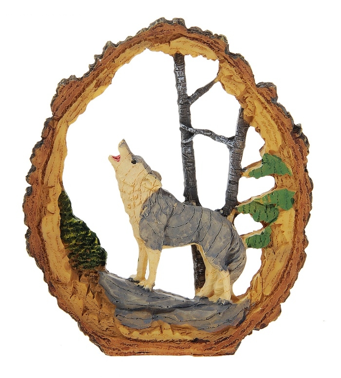 Сувенир Дикие животные в овале, МИКС