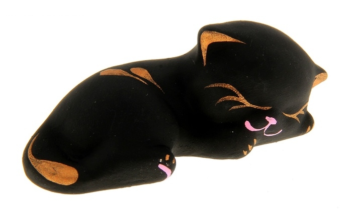 Сувенир Котик спящий белый