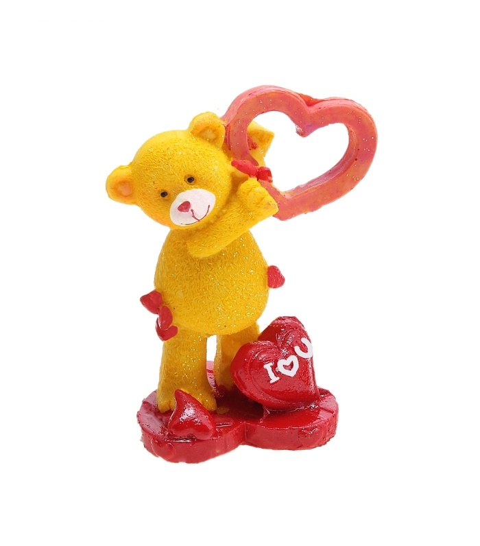 Сувенир Медвежонок на сердечке, МИКС