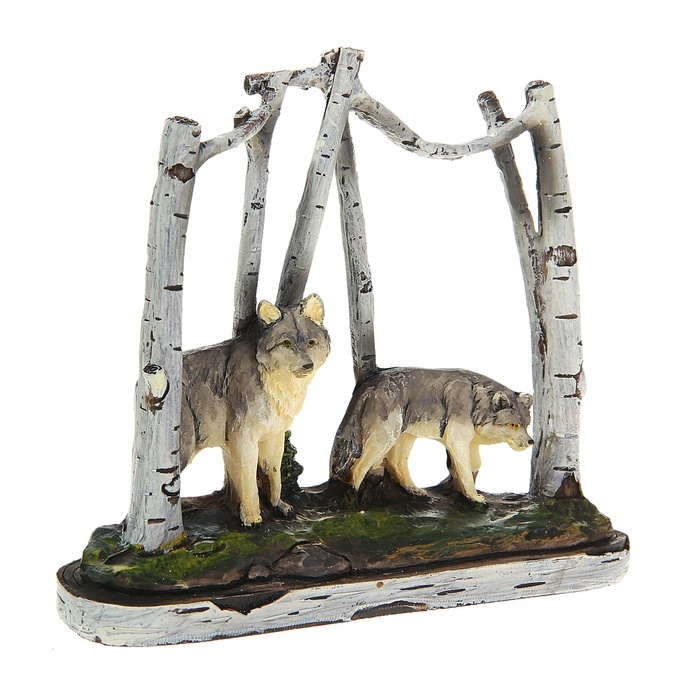 Сувенир Дикие животные в березовой роще, МИКС