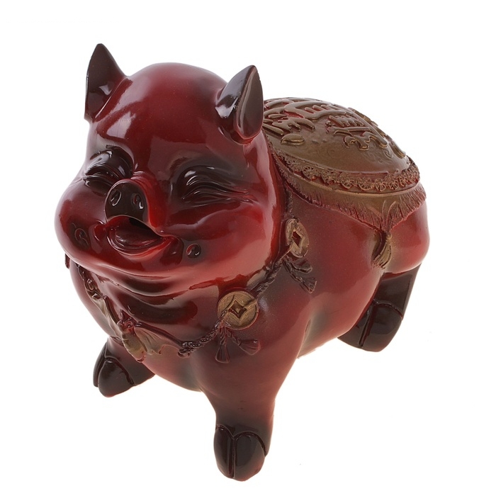 Сувенир Свинка фэн-шуй гипс