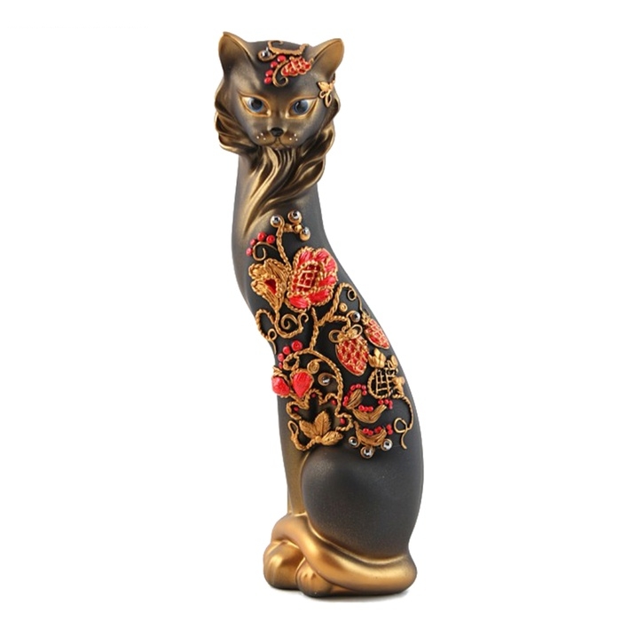 Сувенир Маркиза средняя, с орнаментом клубники хохлома